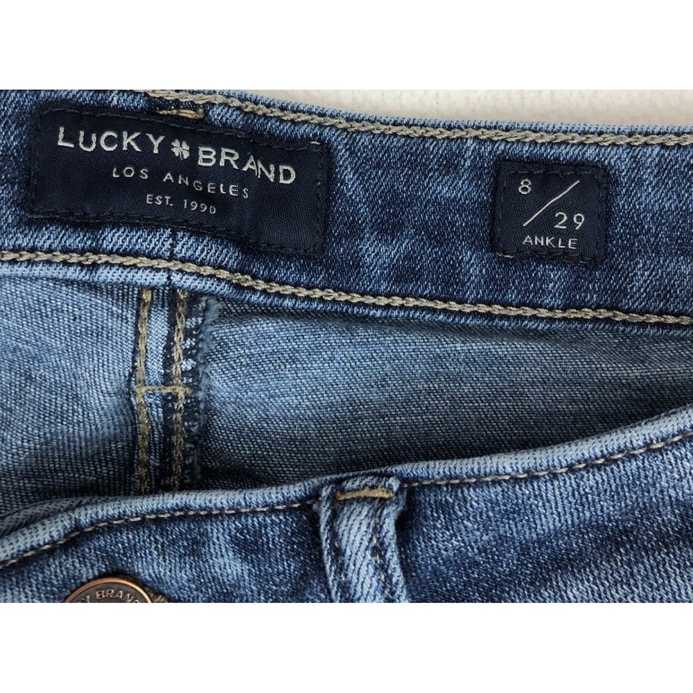 Lucky‎ Brand Lolita Skinny Jeans Womens 8/29 Low Rise Ankle Blue Denim 7WP10499 - Picture 3 of 10